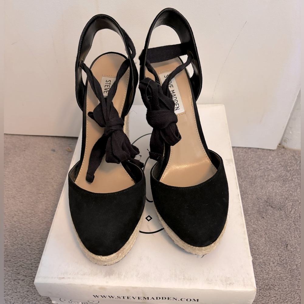 Steve Madden Womens Barre Espadrille Wedge Sandal - Picture 8 of 10
